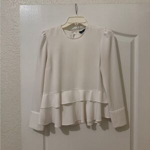 Zara Cream Layered Blouse